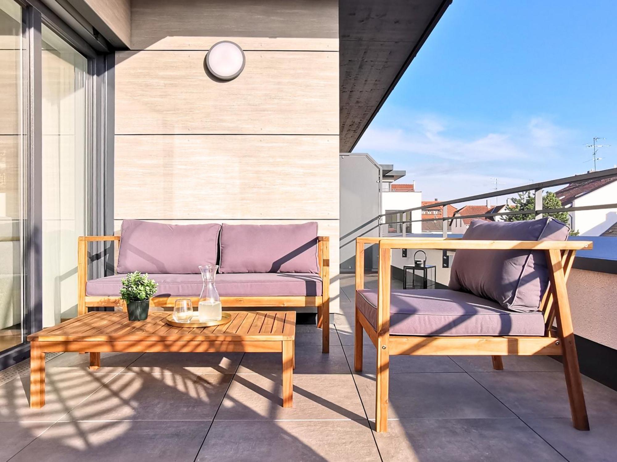 Ferienwohnung Fynbos Penthouse Deluxe, Balkon, Parkplatz Straubing Exterior foto
