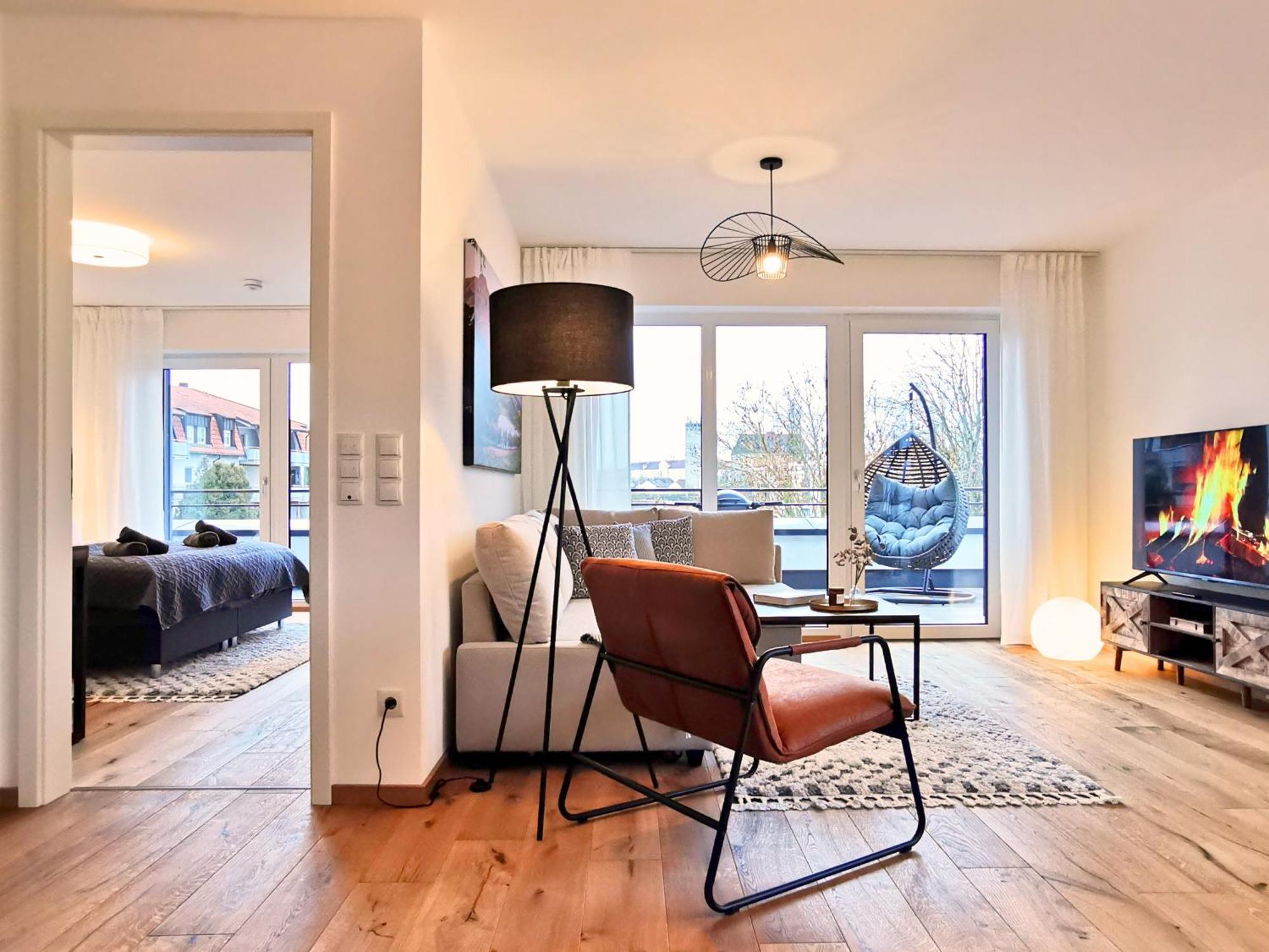 Ferienwohnung Fynbos Penthouse Deluxe, Balkon, Parkplatz Straubing Exterior foto