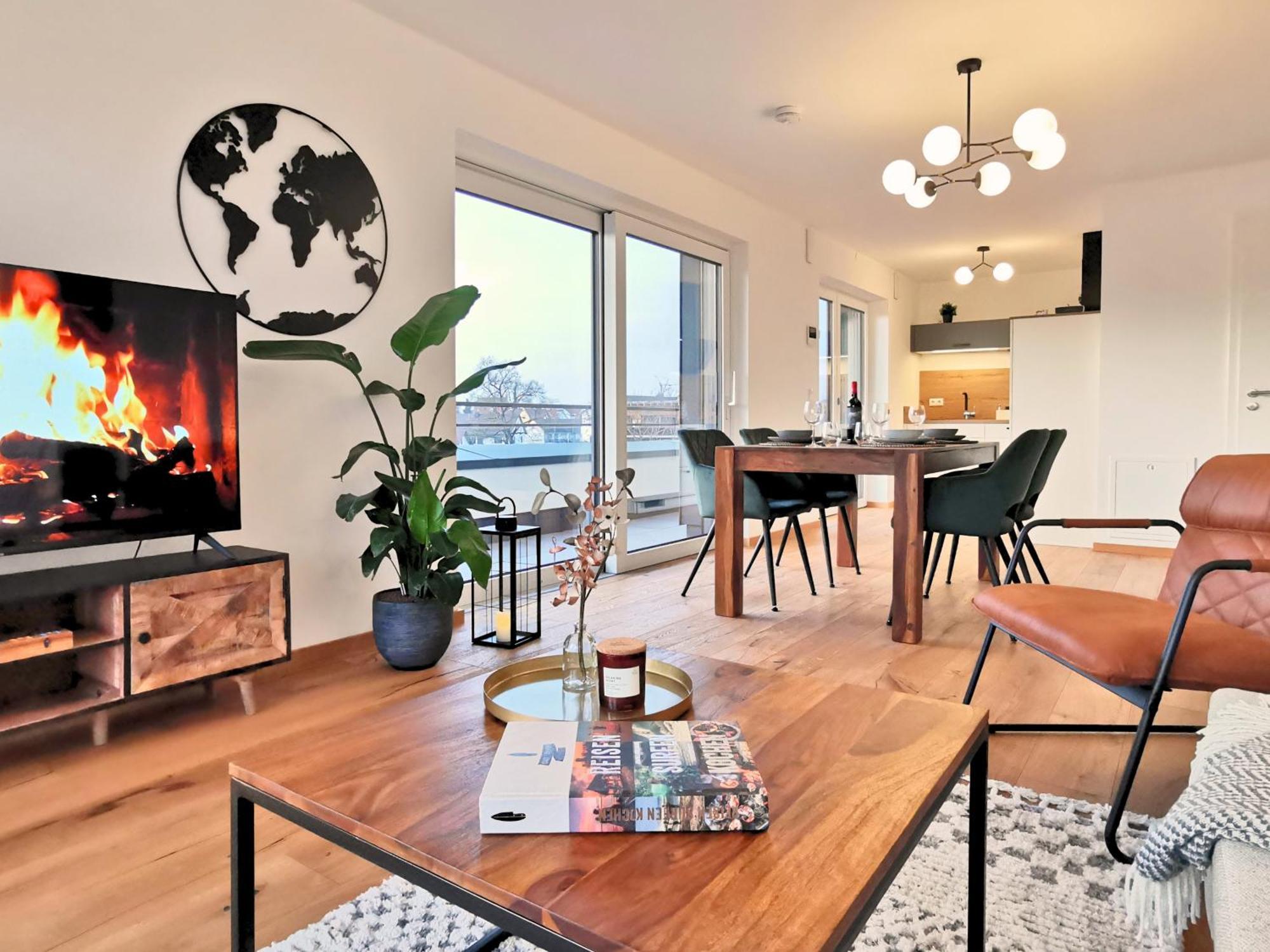 Ferienwohnung Fynbos Penthouse Deluxe, Balkon, Parkplatz Straubing Exterior foto